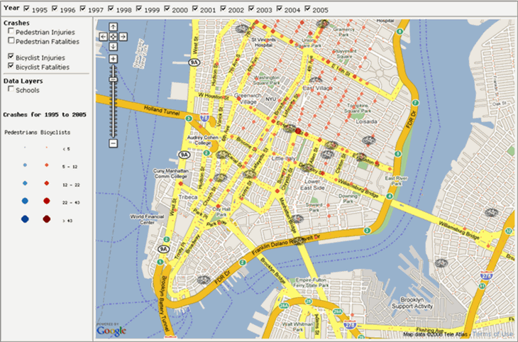 Google Maps New York City. in New York City based on