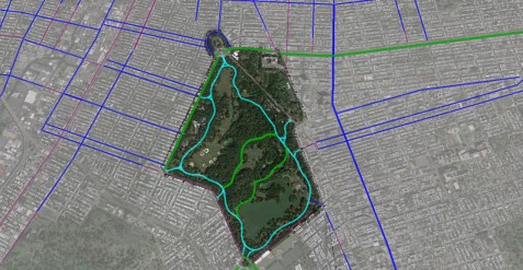 Prospect Park Bike Map