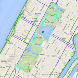 Central Park Bike Map