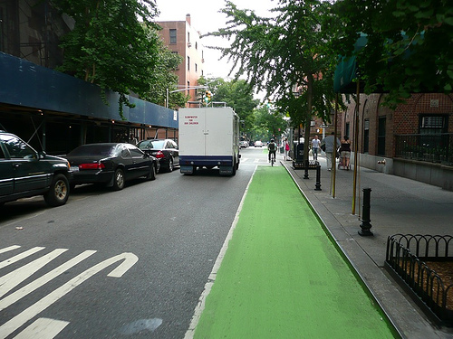 New York City's green bike lane