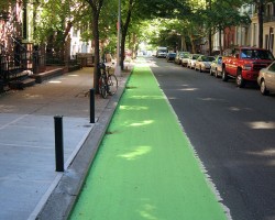 Will green bike lanes make the streets safer?