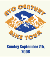 NYC Century Bike Tour – September 7th, 2008