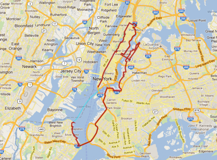 Five Boro Bike Tour 2013 NYC Bike Maps